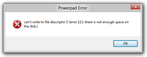 PowerPad Error
